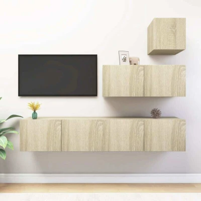 Slika VidaXL TV Ormarić Set 4-dijelni Sonoma hrast 8720286573440