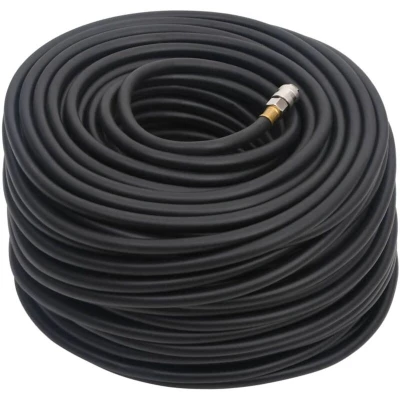 Slika vidaXL Hybrid Air Hose Black 0.6" 20 m Rubber and PVC