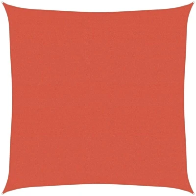 Slika vidaXL Sunshade Sail 160 g/m² Terracotta 5x5 m HDPE