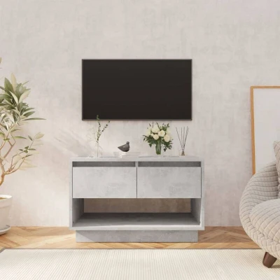 Slika vidaXL TV Cabinet Concrete Grey 70x41x44 cm Engineered Wood