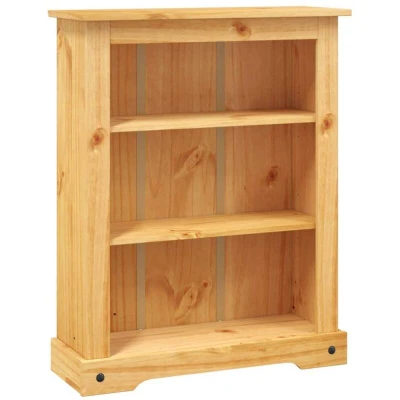 Slika vidaXL 3-Tier Bookcase Mexican Pine Corona Range 80x29x100 cm