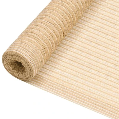 Slika vidaXL Privacy Net Beige 1.2x10 m HDPE 75 g/m²