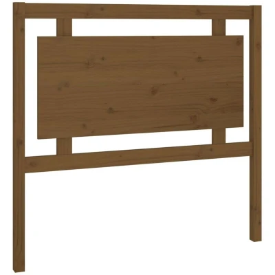 Slika vidaXL Bed Headboard Honey Brown 105.5x4x100 cm Solid Pine Wood